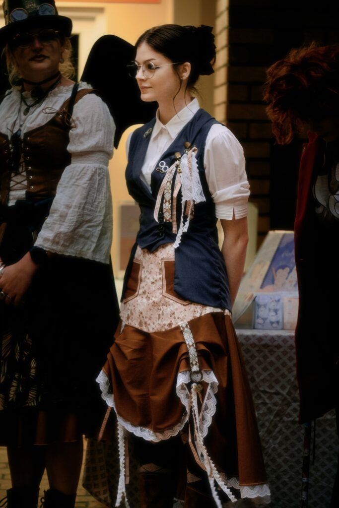 Chris In Costume wearing steam punk outfit